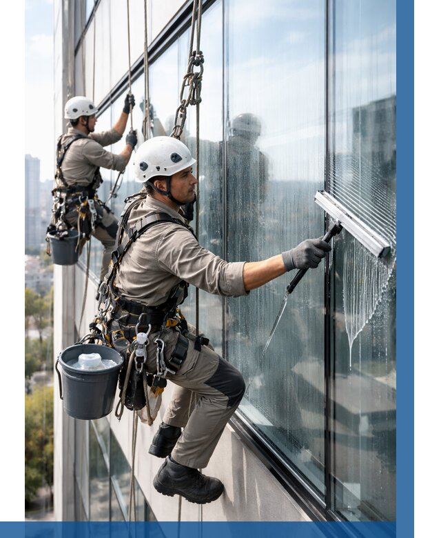 Мойка окон альпинистами в Бирске от 4677 р. | ВЫСОТНИК-Брк