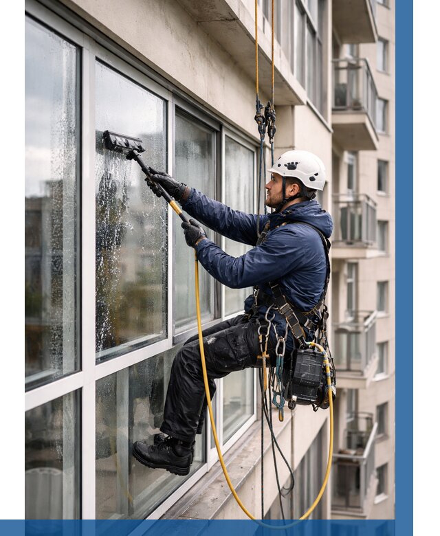 Мойка балконного остекления в Бирске от 3638 р. | ВЫСОТНИК-Брк