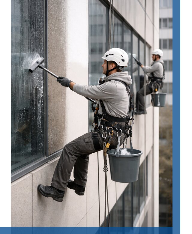 Мойка фасадов зданий в Бирске под ключ от 364 р. | ВЫСОТНИК-Брк