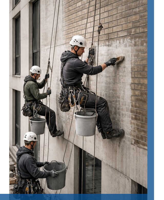 Удаление высолов с фасада в Бирске от 260 р. | ВЫСОТНИК-Брк