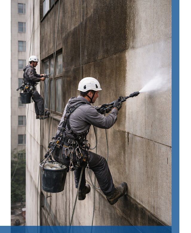 Очистка фасада от копоти в Бирске от 260 р. | ВЫСОТНИК-Брк