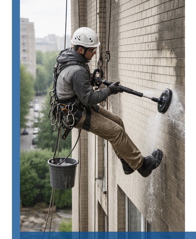 Очистка фасада от копоти в Бирске профессионально и безопасно