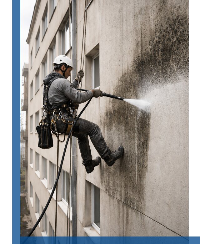 Профессиональная очистка фасадов от плесени в Бирске