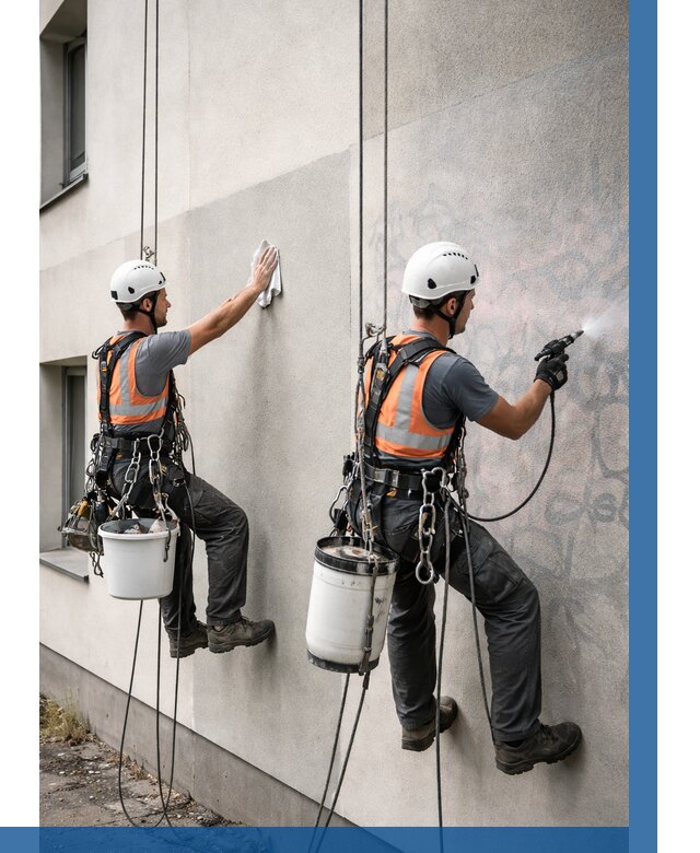 Антиграффити покрытие фасада в Бирске от 624 р. | ВЫСОТНИК-Брк