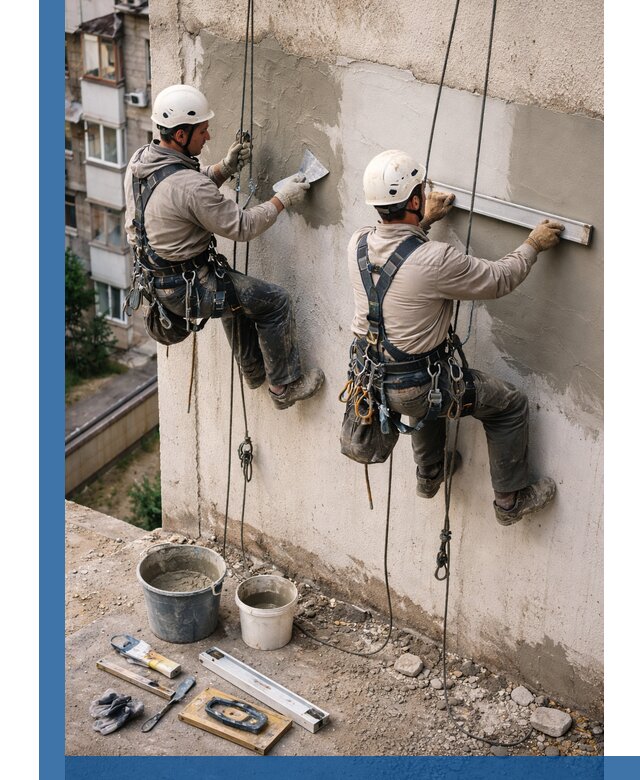 Комплексный ремонт штукатурного фасада с гарантией в Бирске