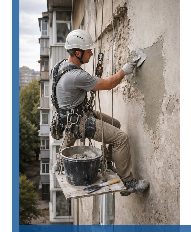 Восстановление фасадной штукатурки в Бирске с гарантией качества