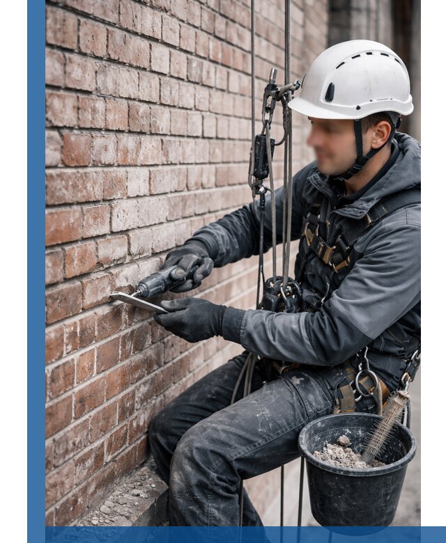 Расшивка кирпичных швов фасадов и стен, ремонт в Бирске