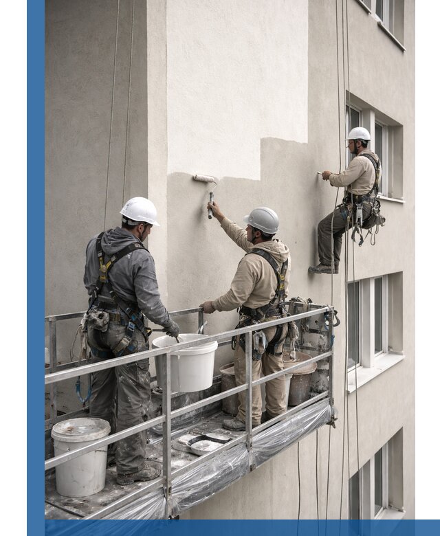 Покраска оштукатуренного фасада в Бирске под ключ с гарантией