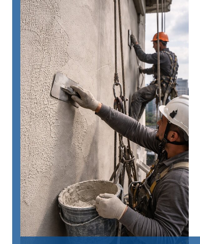 Декоративная штукатурка фасада с утеплением и защитой в Бирске