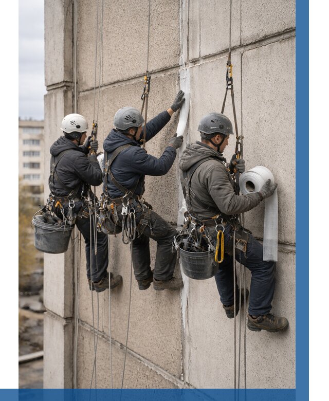 Ремонт межпанельных швов в Бирске от 780 р. | ВЫСОТНИК-Брк