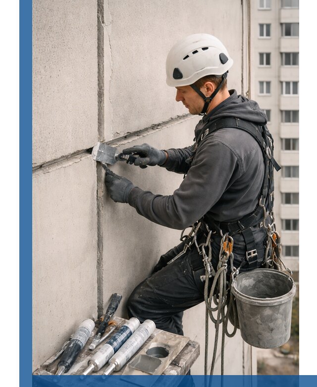 Ремонт межпанельных швов в Бирске герметизация и восстановление