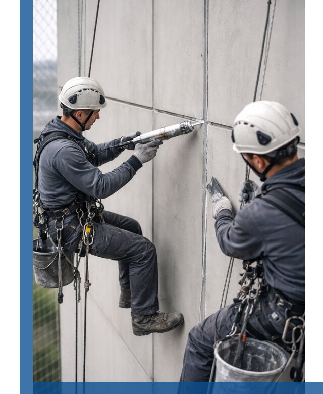 Первичная герметизация швов фасадов и кровель в Бирске