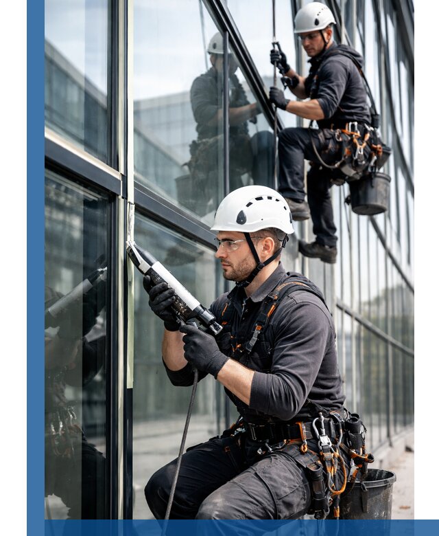 Герметизация витражных швов в Бирске для зданий и фасадов