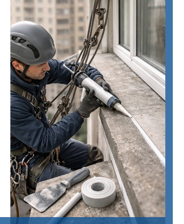 Герметизация балконного козырька в Бирске от 4677 р. | ВЫСОТНИК-Брк