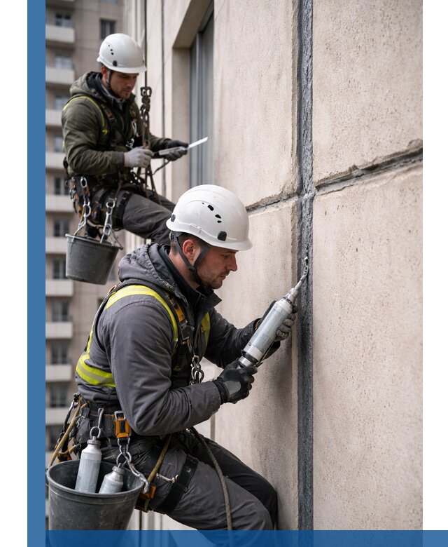 Герметизация деформационных швов фасада в Бирске качественно