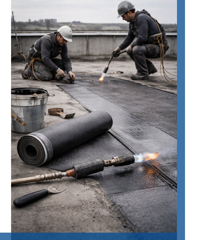 Ремонт рулонной кровли в Бирске от 676 р. | ВЫСОТНИК-Брк