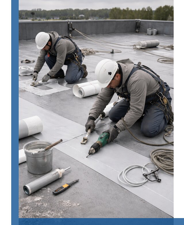 Ремонт мембранной кровли в Бирске качественно и с гарантией