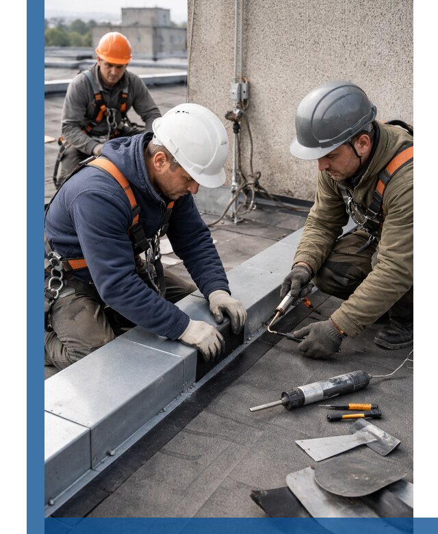 Ремонт кровельных примыканий в Бирске профессионально