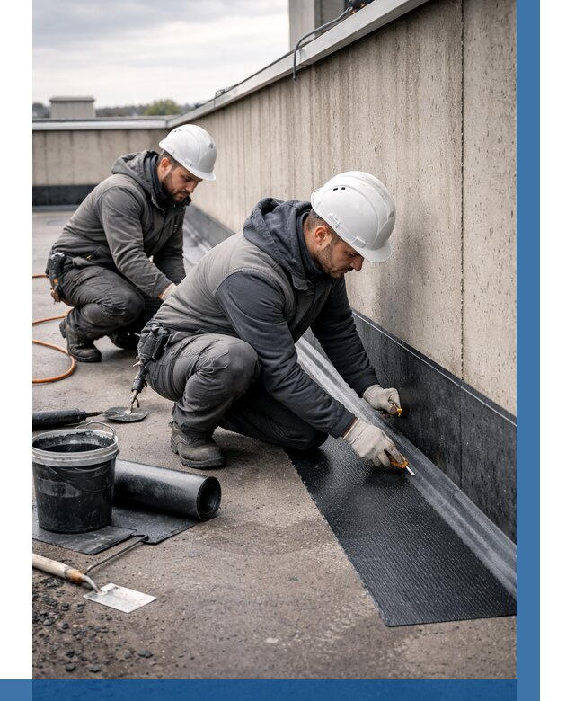 Гидроизоляция примыканий на кровле в Бирске от 935 р. | ВЫСОТНИК-Брк