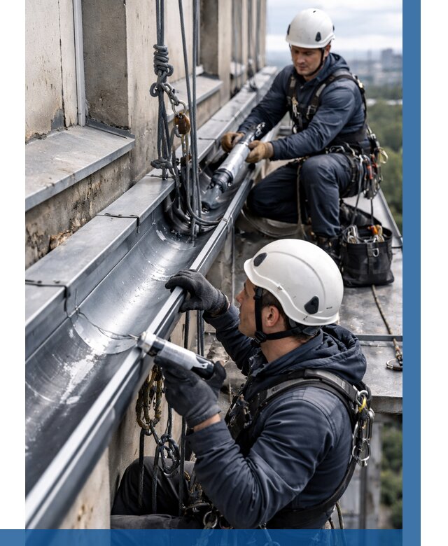 Ремонт водосточных желобов в Бирске от 6756 р. | ВЫСОТНИК-Брк