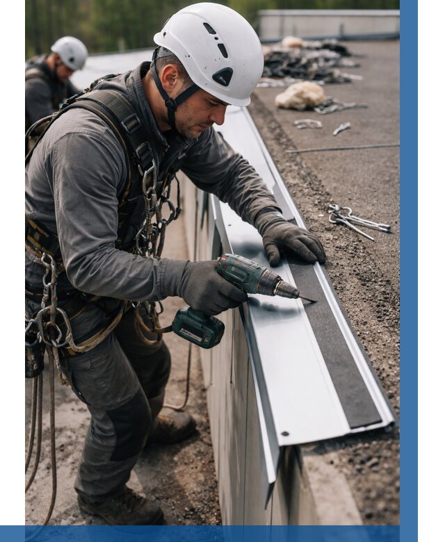 Монтаж капельника на кровле в Бирске от 312 р. | ВЫСОТНИК-Брк