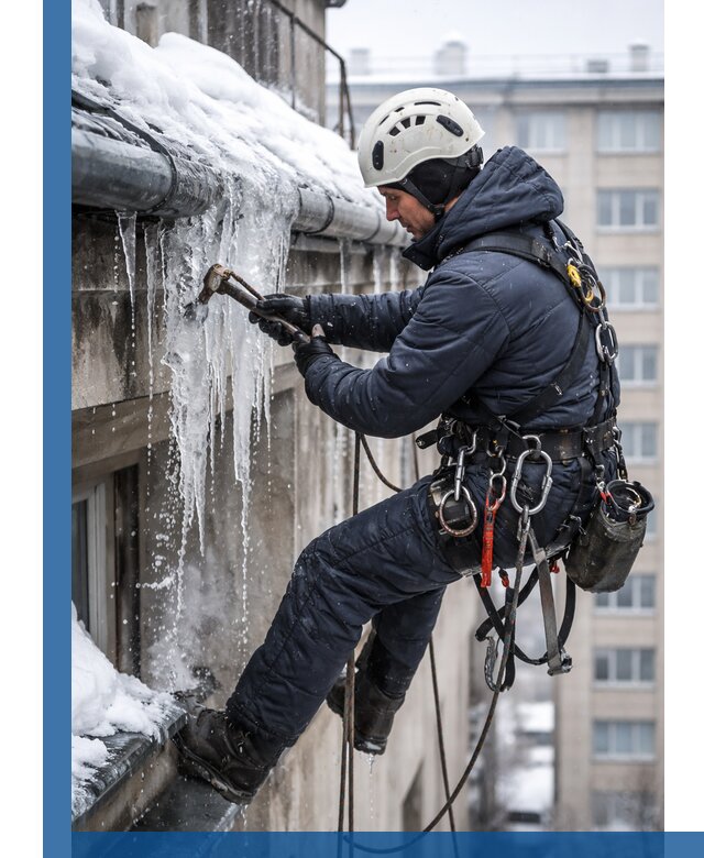 Удаление наледи и чистка водостоков в Бирске оперативно и безопасно
