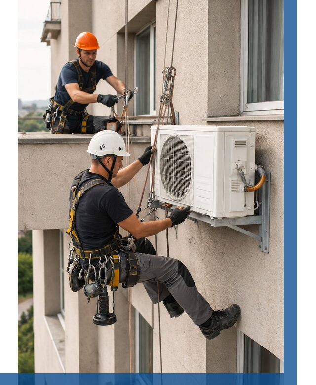 Монтаж внешнего блока кондиционера в Бирске от 6756 р. | ВЫСОТНИК-Брк