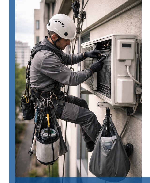 Обслуживание внешнего блока кондиционера в Бирске профессионально