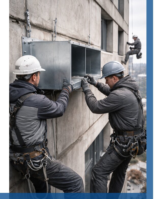 Монтаж вентиляционных коробов в Бирске от 3118 р. | ВЫСОТНИК-Брк