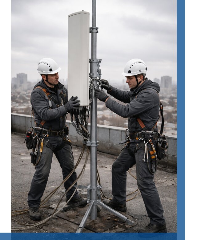 Монтаж антенн связи на крыше в Бирске от 8835 р. | ВЫСОТНИК-Брк