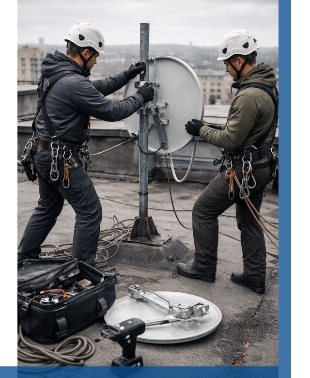 Демонтаж антенн на крыше в Бирске от 4677 р. | ВЫСОТНИК-Брк