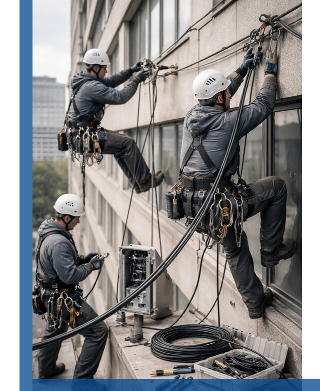 Прокладка оптоволоконного кабеля в Бирске под ключ с тестированием