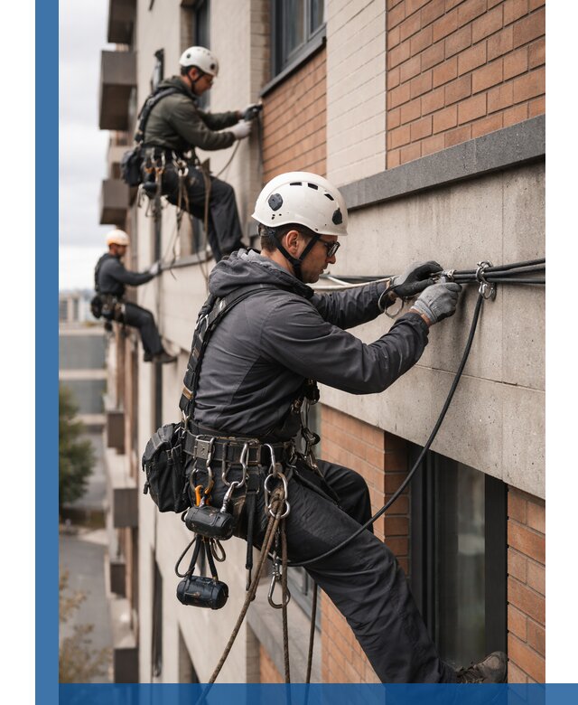 Крепление кабеля на фасаде монтаж и крепеж в Бирске