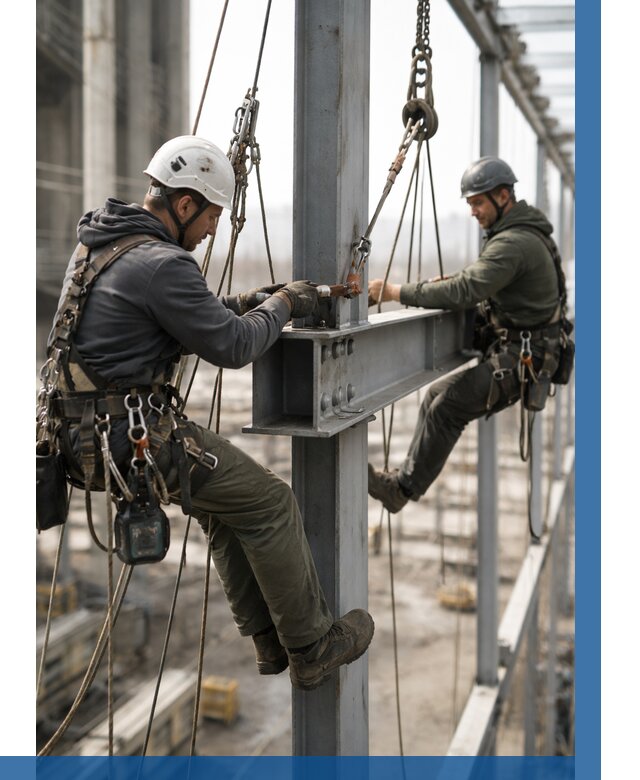 Монтаж металлоконструкций на высоте в Бирске от 3638 р. | ВЫСОТНИК-Брк