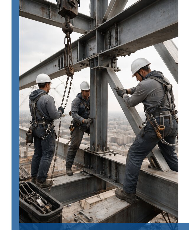 Профессиональный монтаж металлоконструкций на высоте в Бирске