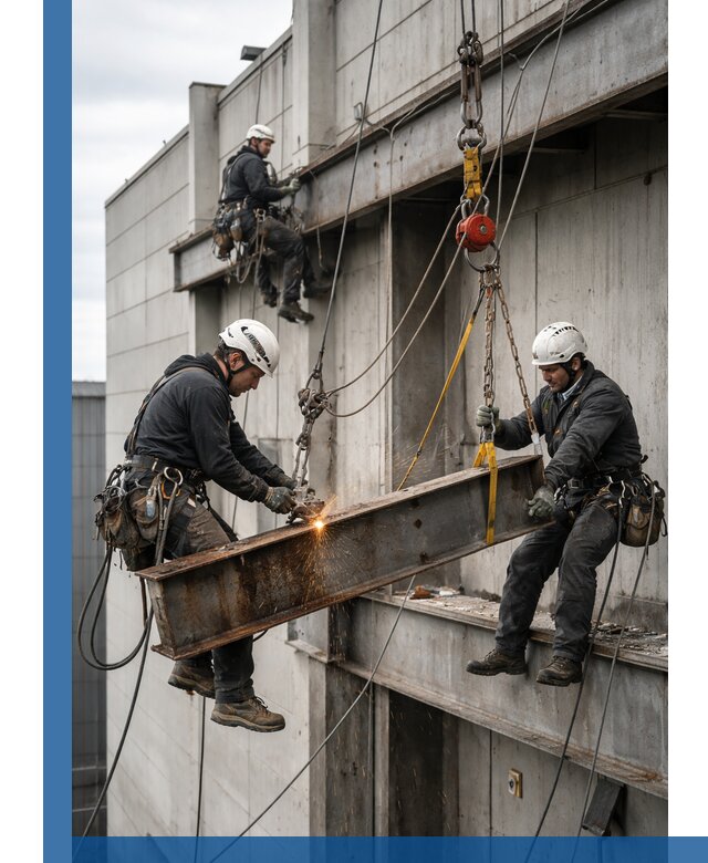 Демонтаж металлоконструкций на высоте в Бирске под ключ