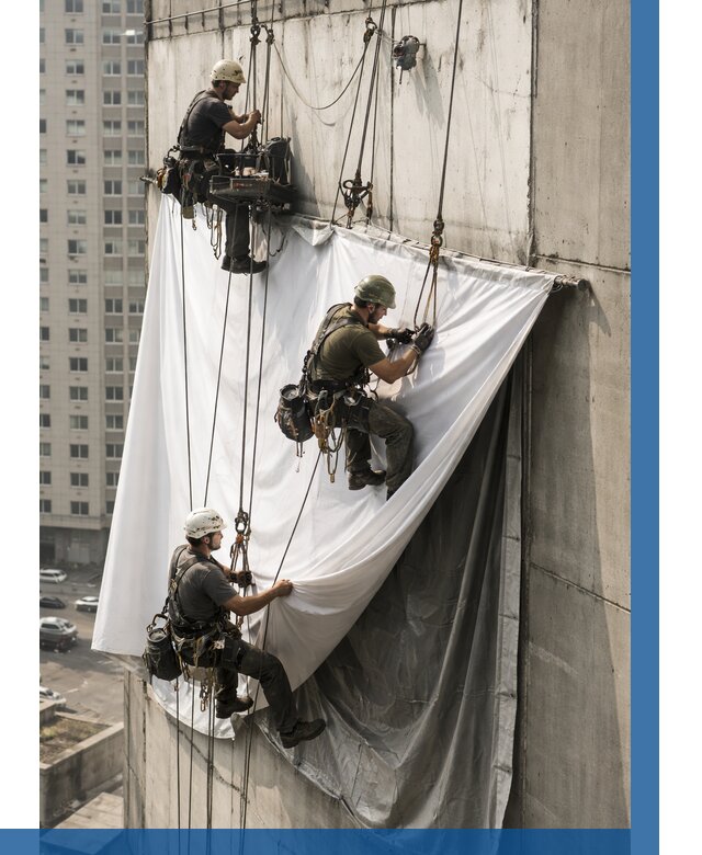 Замена баннерного полотна в Бирске от 6756 р. | ВЫСОТНИК-Брк—заказать