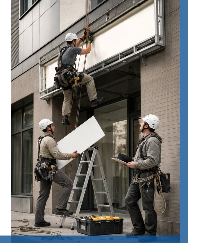 Монтаж светового короба в Бирске от 6756 р. | ВЫСОТНИК-Брк