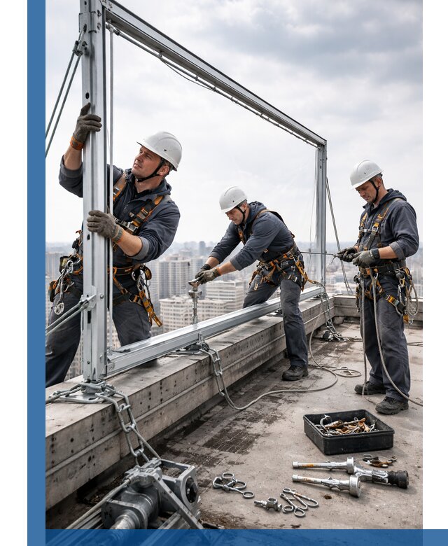 Монтаж крышных рекламных конструкций под ключ в Бирске