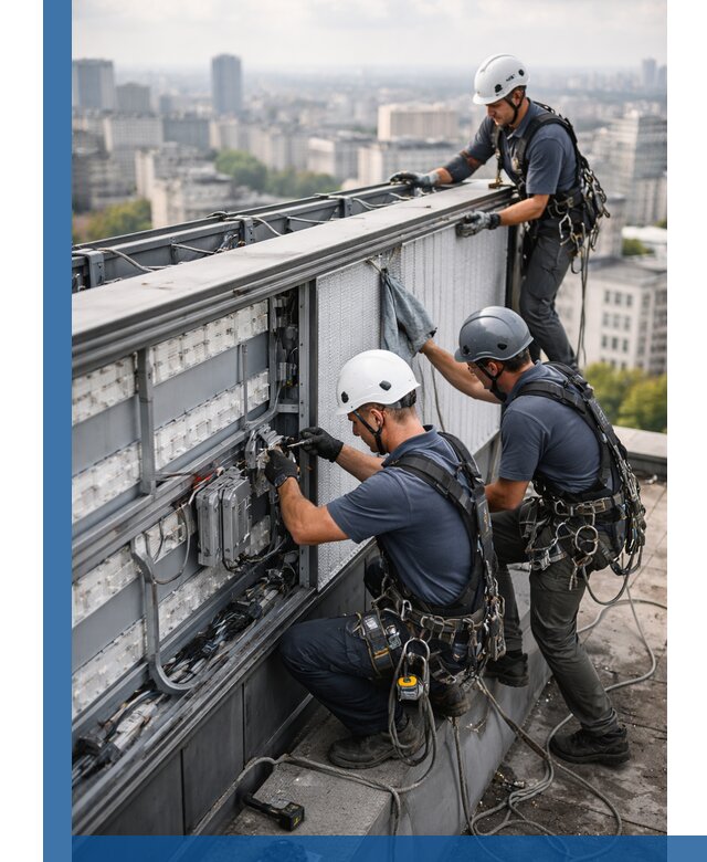 Профессиональное обслуживание крышной рекламы в Бирске под ключ