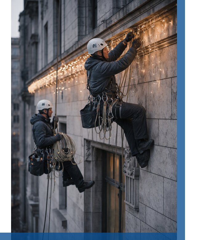 Монтаж новогодней иллюминации в Бирске от 8835 р. | ВЫСОТНИК-Брк