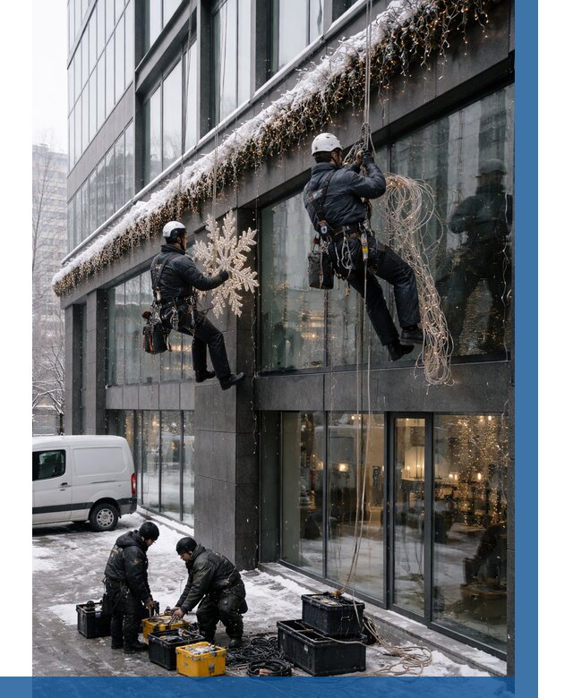 Демонтаж новогоднего оформления в Бирске от 5717 р. | ВЫСОТНИК-Брк