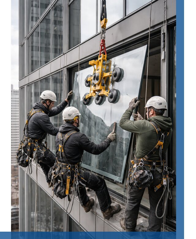 Фасадное остекление зданий под ключ в Бирске от 10394 р. | ВЫСОТНИК-Брк