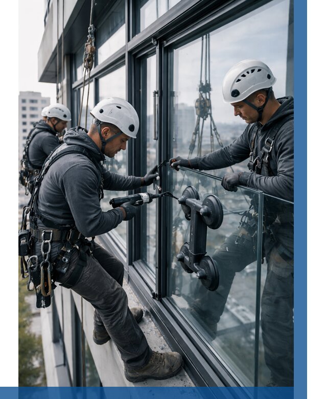 Витражное остекление зданий в Бирске от 3638 р. | ВЫСОТНИК-Брк