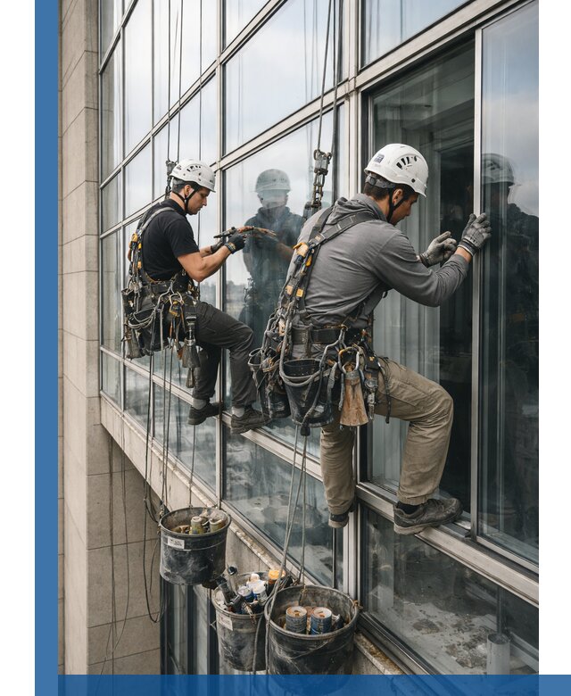 Ремонт витражных конструкций и фасадного остекления в Бирске