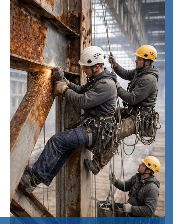 Зачистка металла от ржавчины в Бирске от 364 р. | ВЫСОТНИК-Брк