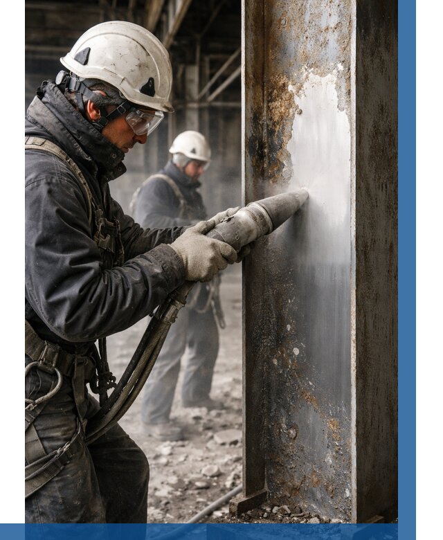 Удаление старой краски с металла в Бирске от 468 р. | ВЫСОТНИК-Брк