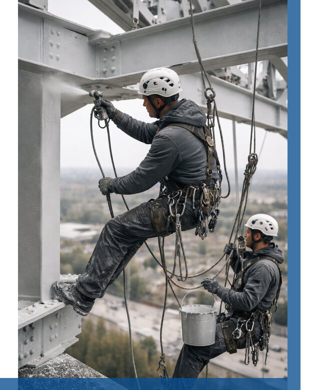 Покраска металлоконструкций на высоте в Бирске 364 р |ВЫСОТНИК-Брк