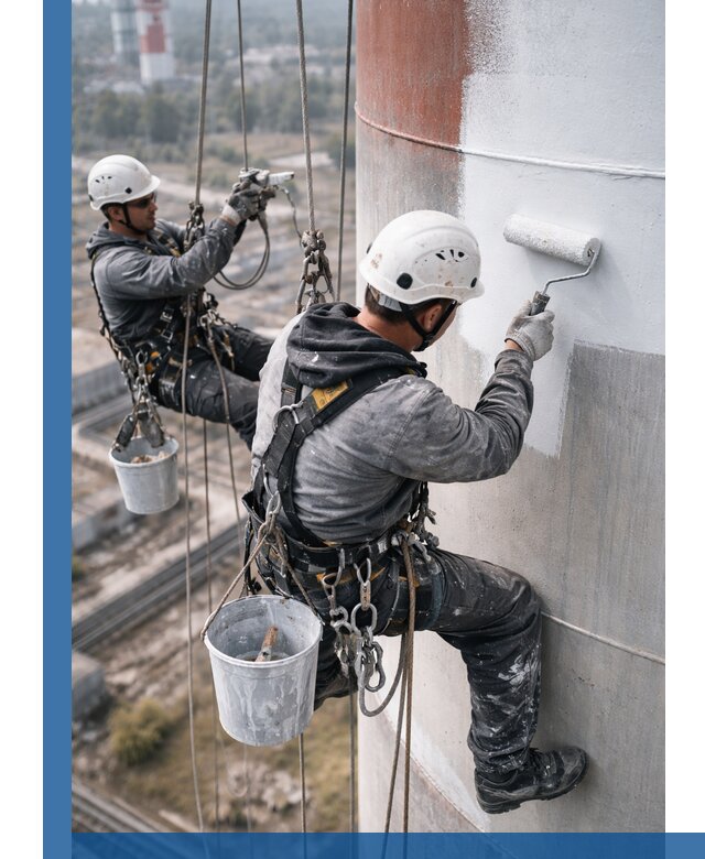 Покраска дымовых труб в Бирске: антикоррозийная защита и восстановление