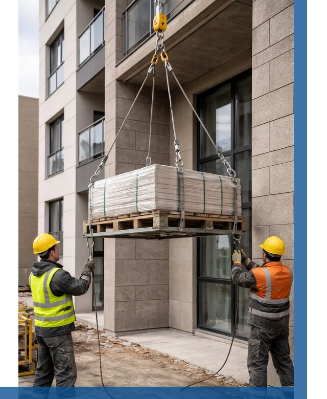 Подъем керамогранита на этаж в Бирске от 3638 р. | ВЫСОТНИК-Брк